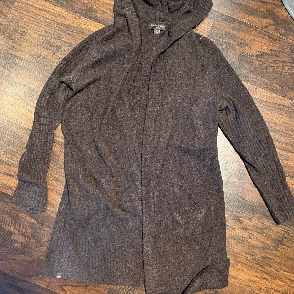 Barefoot Dreams CozyChic Lite Relaxed Hooded Cardi
